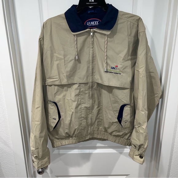 LA MODE Other - 90's Vintage Golf Tourney Jacket LA Mode Embroidered unisex size XL full zip